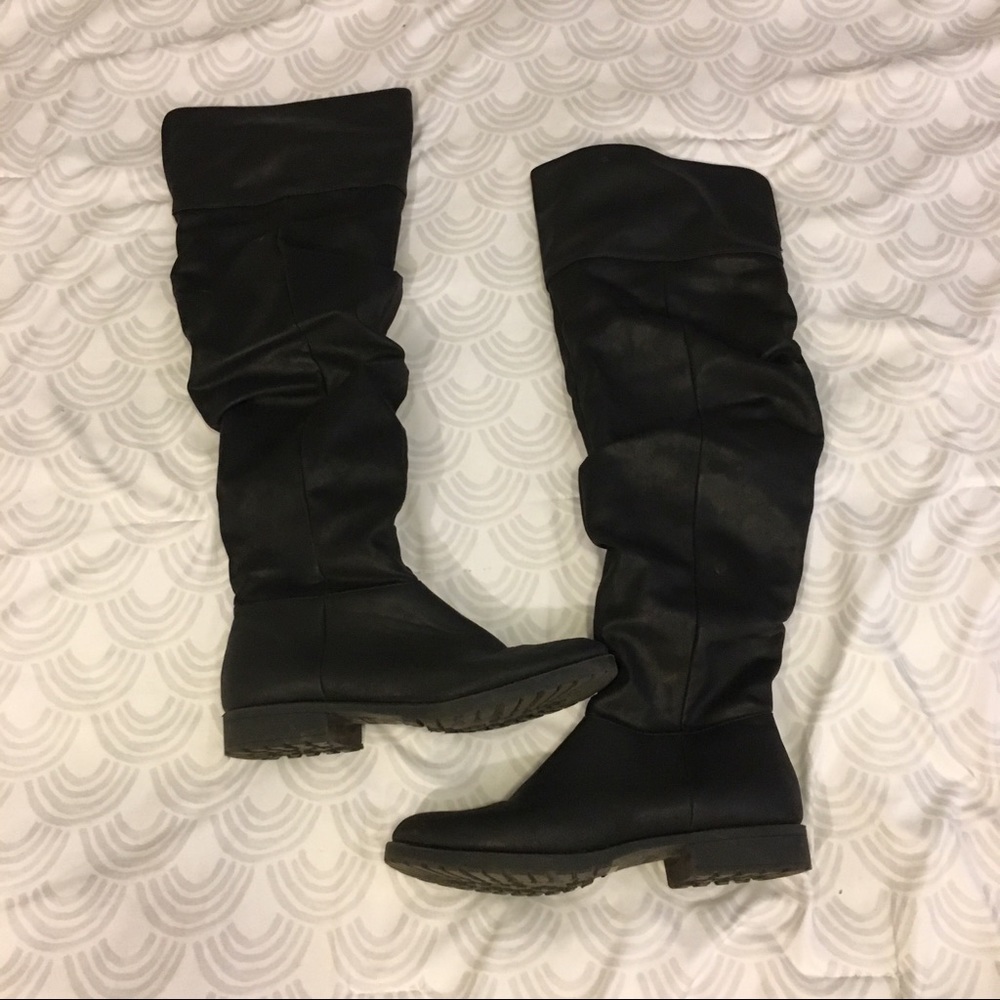 Black Over the Knee Boots